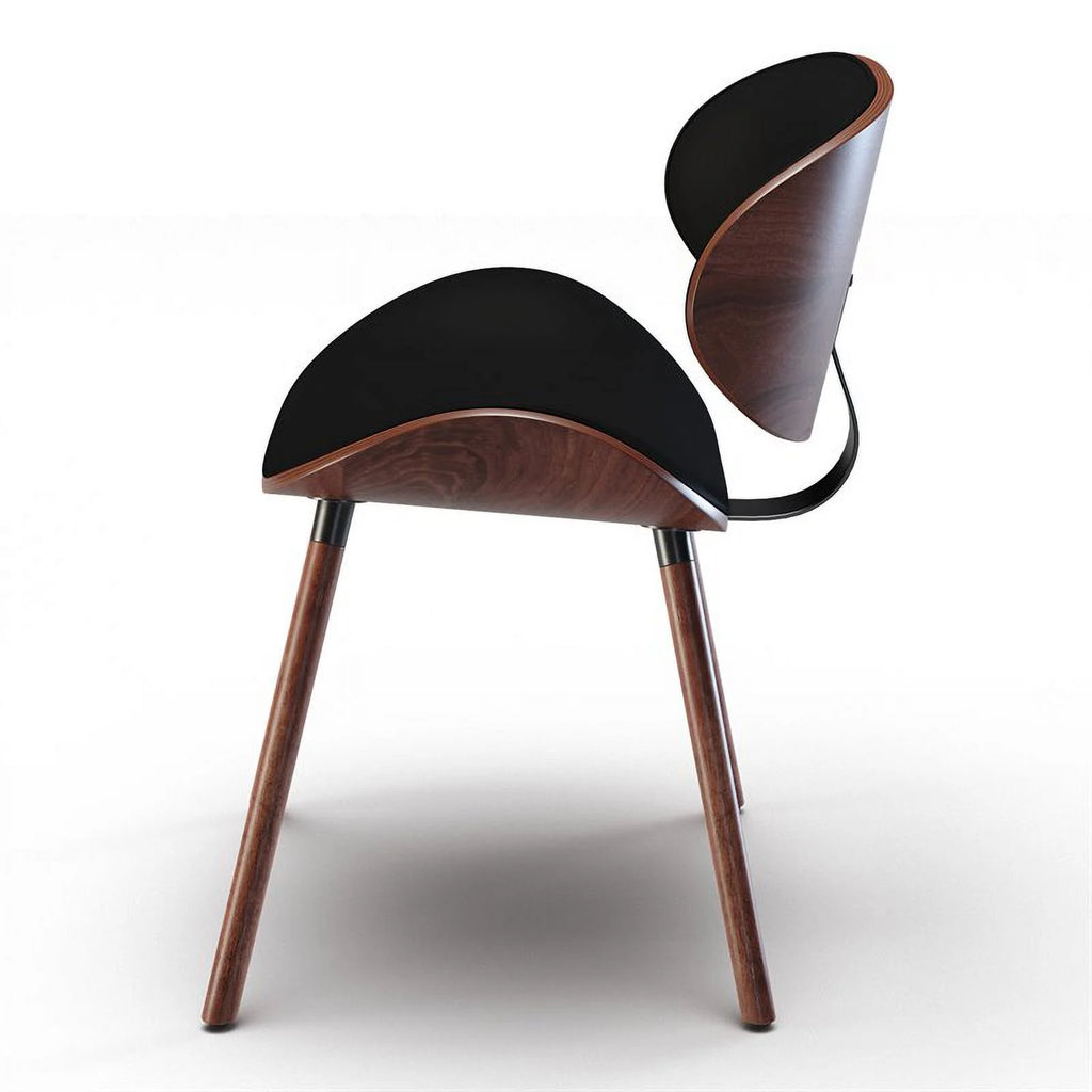Black Faux Leather Dining Chair Z108909