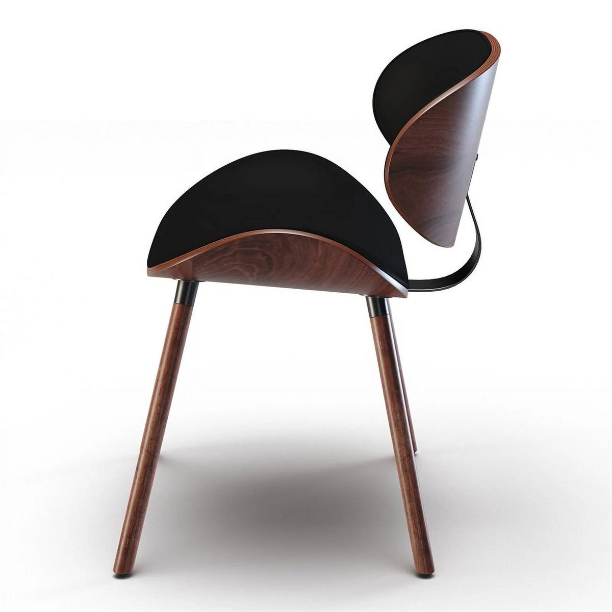 Black Faux Leather Dining Chair Z108909