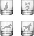 Set of 4 Glass 11 oz Rocks Whiskey Glass J274339
