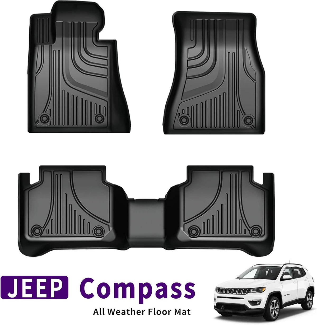 Black TPE Car Floor Liners X527