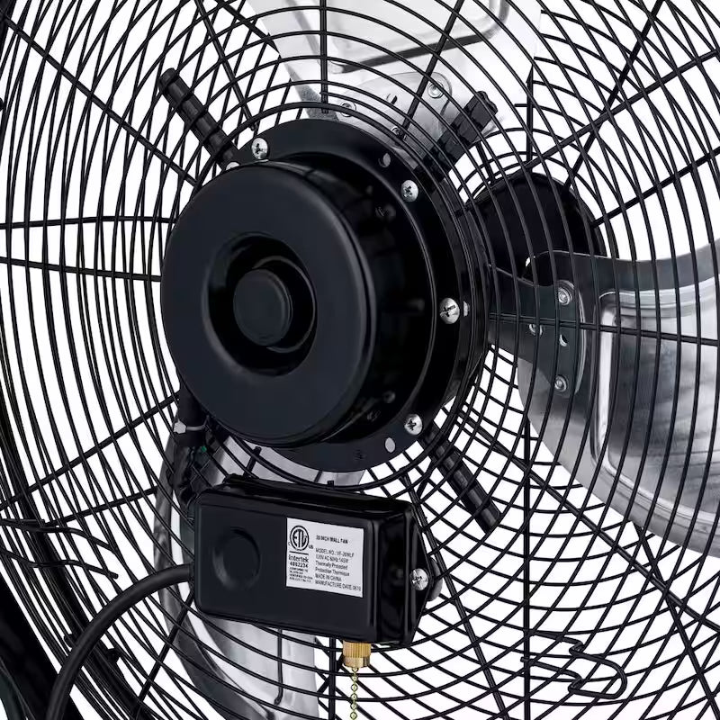 18 in. High Velocity Wall Mounted Fan with 3 Speeds and Adjustable Tilt Head in Black J6306