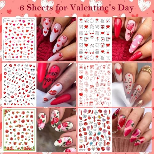 All Holiday Nail Stickers, 30 Sheets Self-Adhesive Nail Art Decals B2397