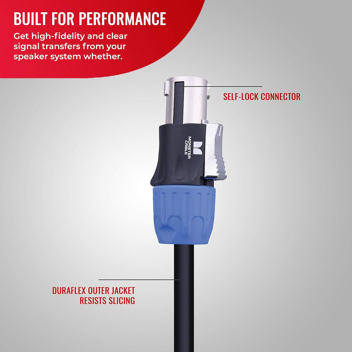 10ft Speaker Cable with SpeakOn Connectors R102