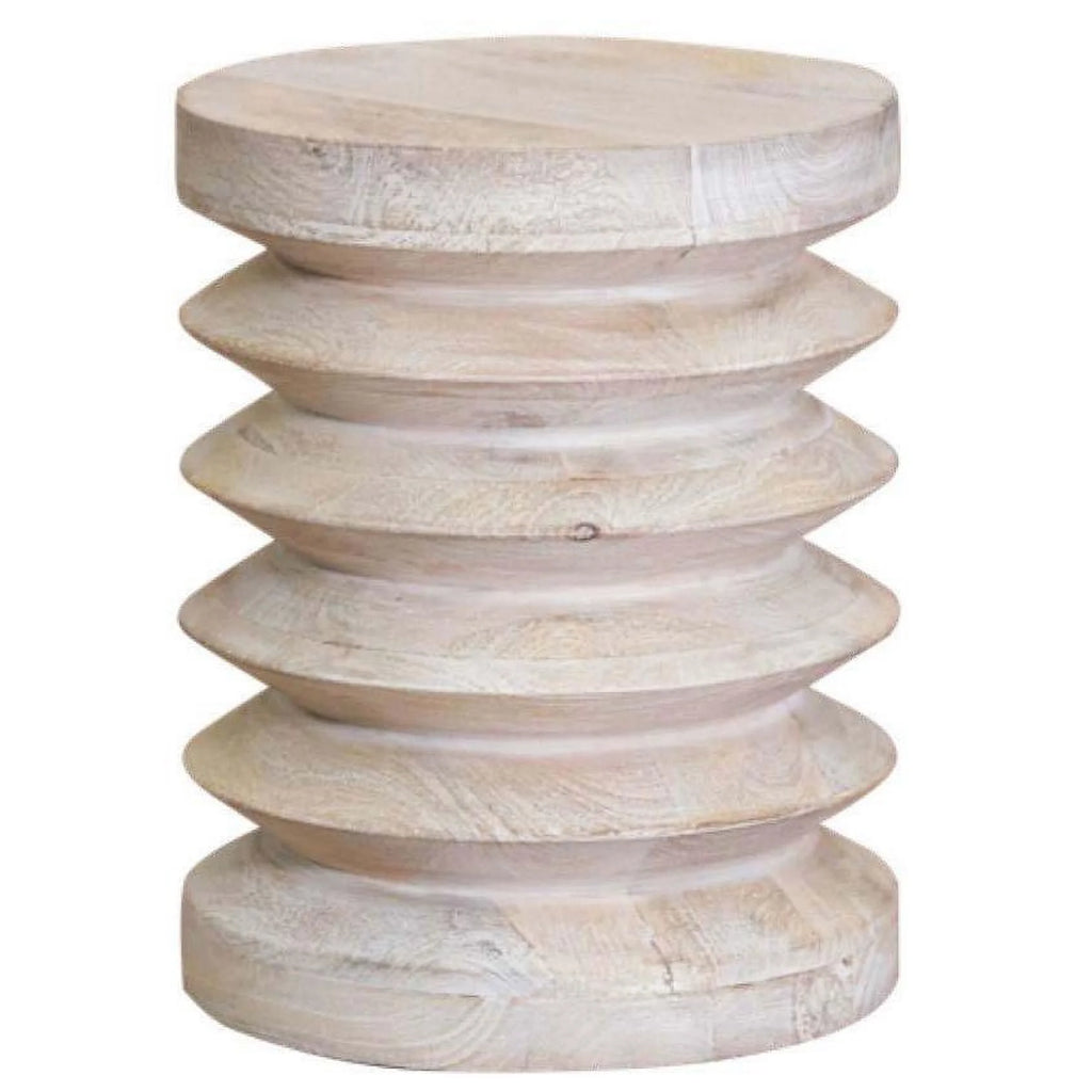 Modern Natural Mango Wood Side Table V76230