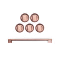 Rose Gold Handle and Knob Set M964