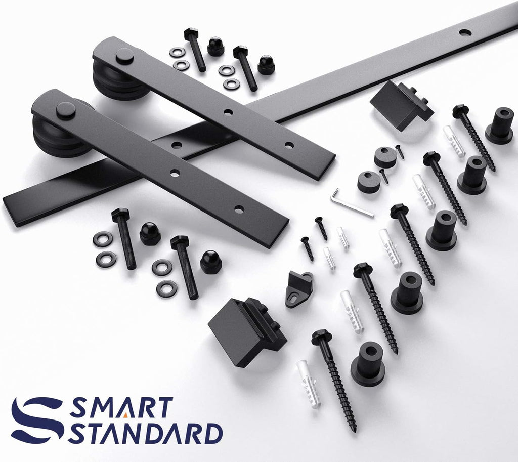 6ft Heavy Duty Sliding Barn Door Hardware Kit for 36" Wide Door Panel H6548
