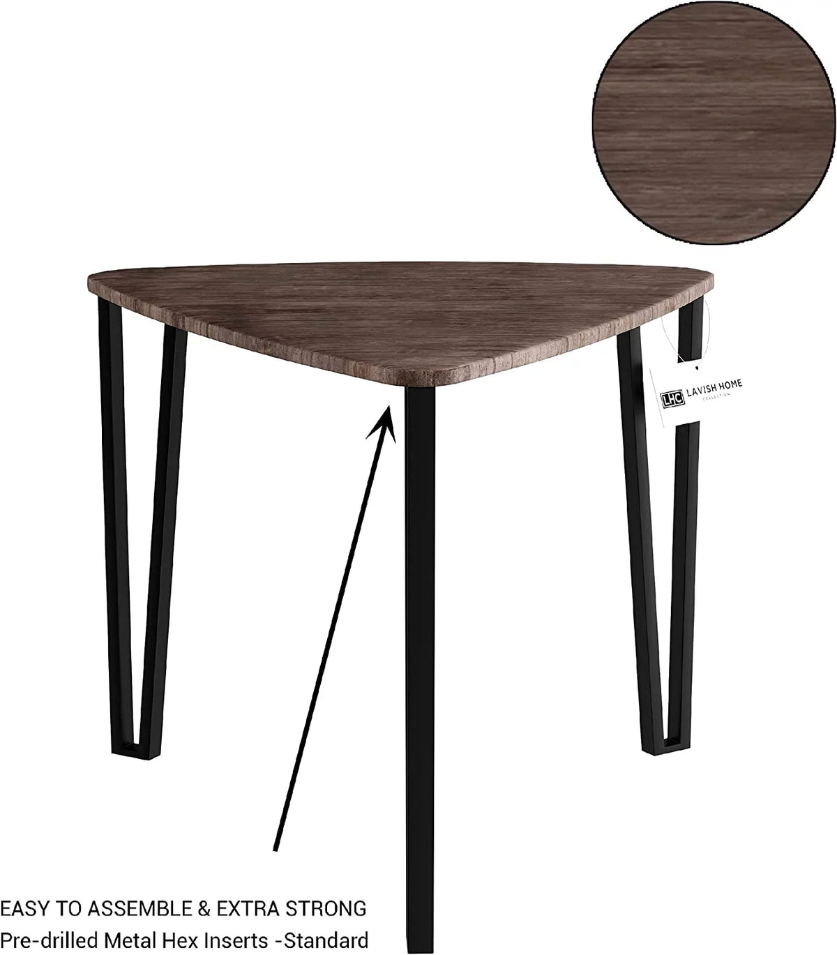 Set of 3 Woodgrain Nesting Tables A567169