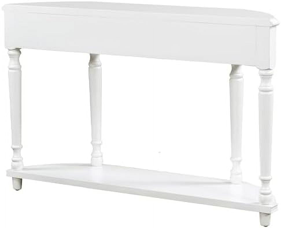 Navy Blue 3 Drawer Wood Console Table Q534