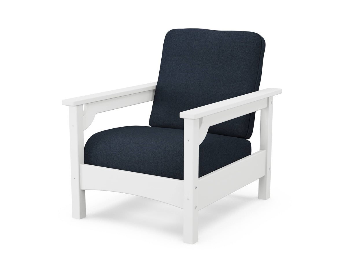 White Marine Indigo Club Chair D49819