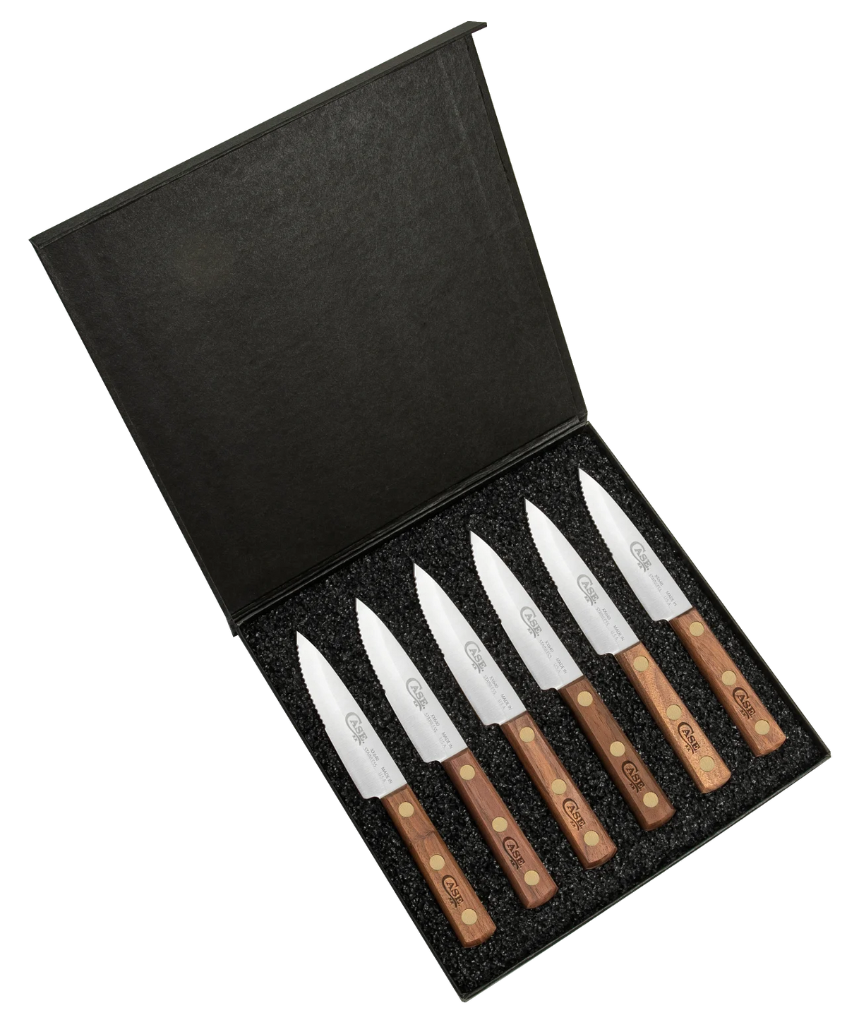 Walnut Wood 6-Knife Steak Knives Set P123959