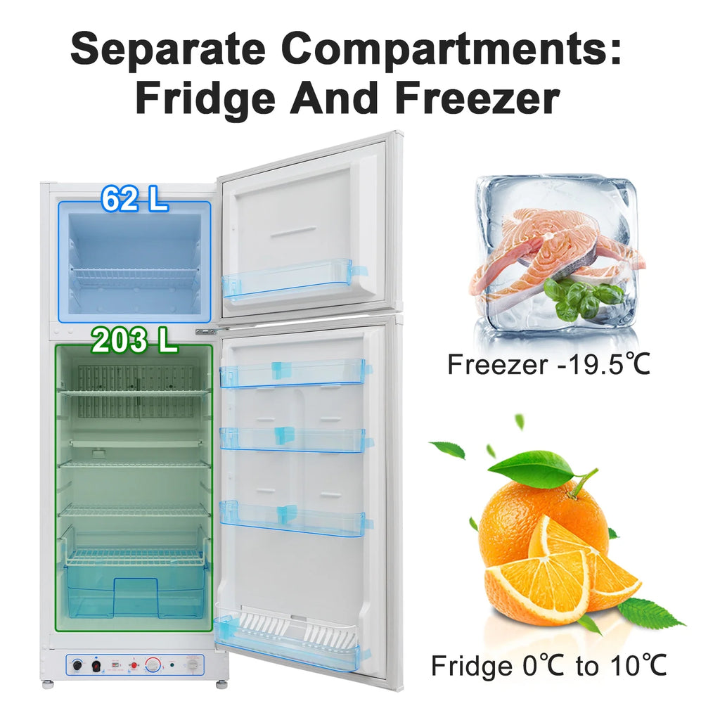 9.3 Cu ft Propane Refrigerator Gas Fridge B797801
