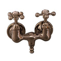 Polished Nickel Tub Filler with Metal Cross Handles Q850