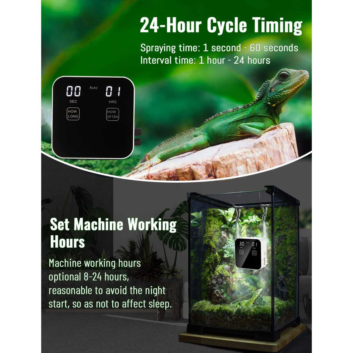 Automatic Reptile Misting System with Timer H85731