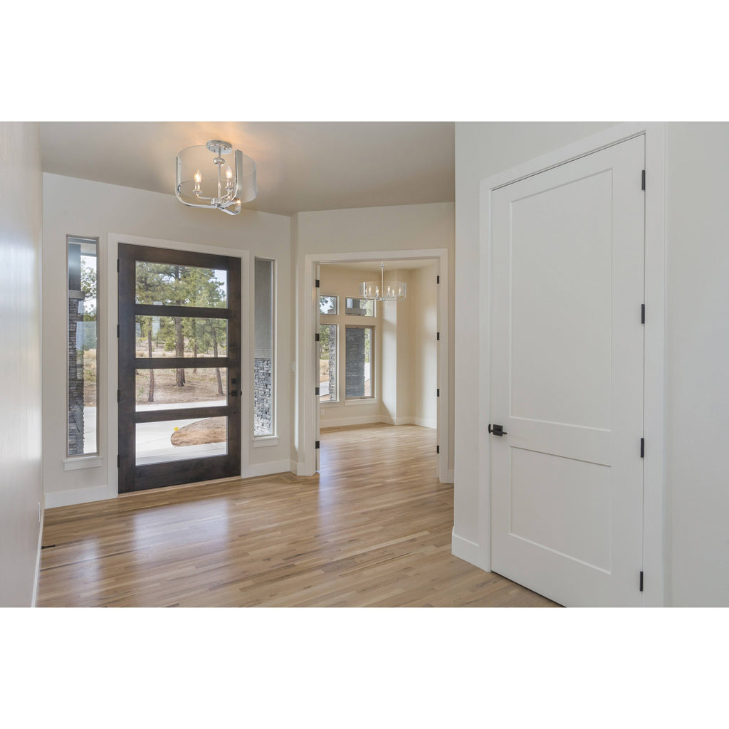 3 Light Semi-Flush Mount Brass W2521
