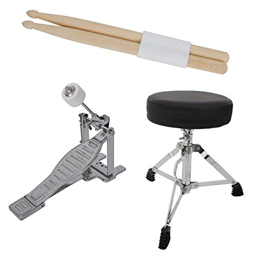 3 Piece 16 inch Kids Drum Set with Snare Cymbal Drumsticks N46767