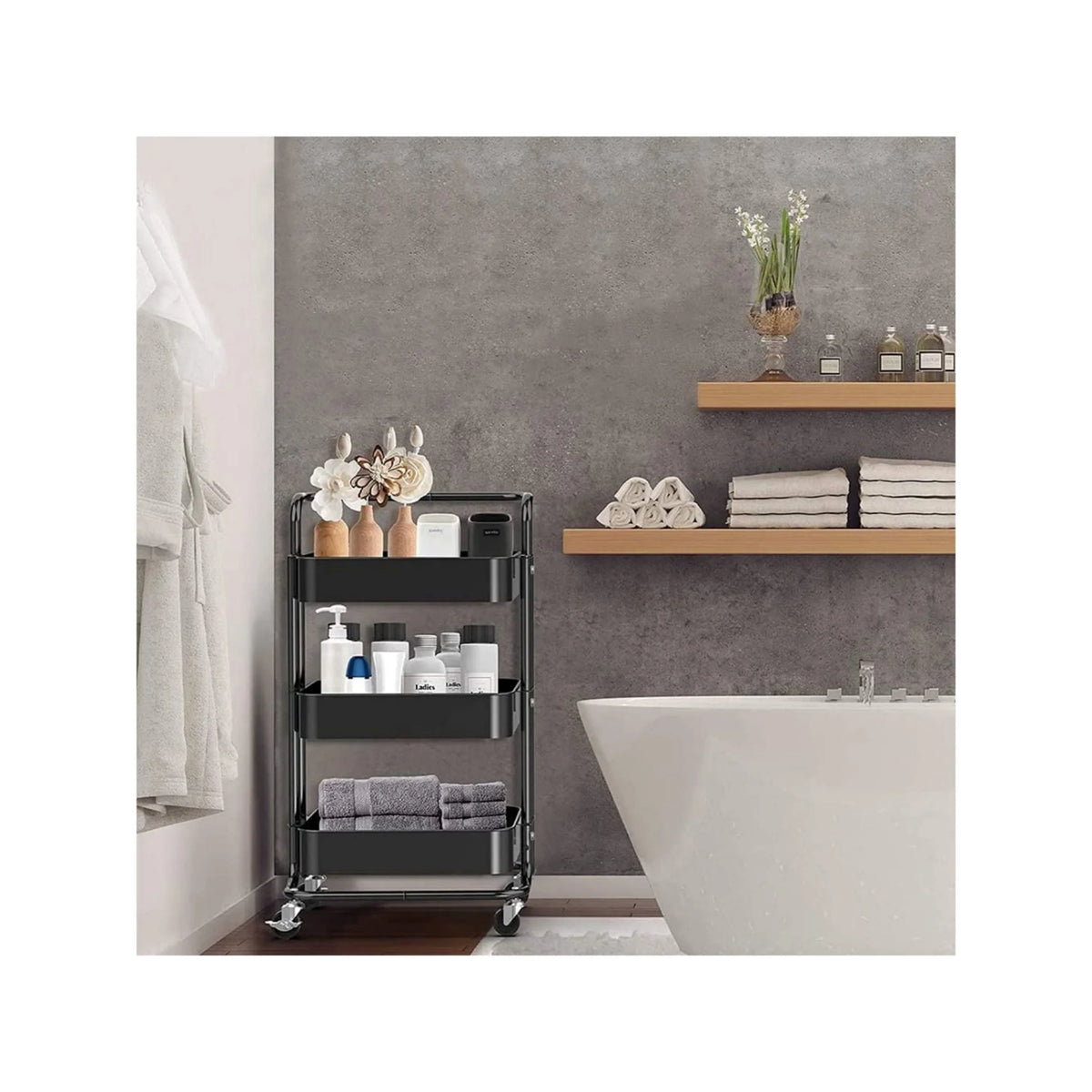 3-Tier Rolling Trolley V223057