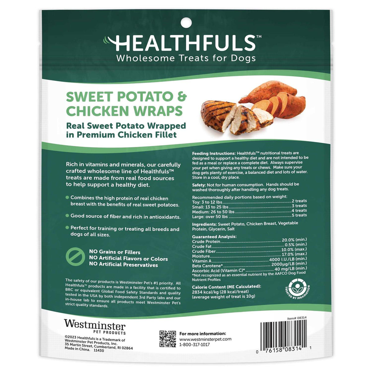 Sweet Potato & Chicken Wraps Dog Treats 16.0 oz K616135