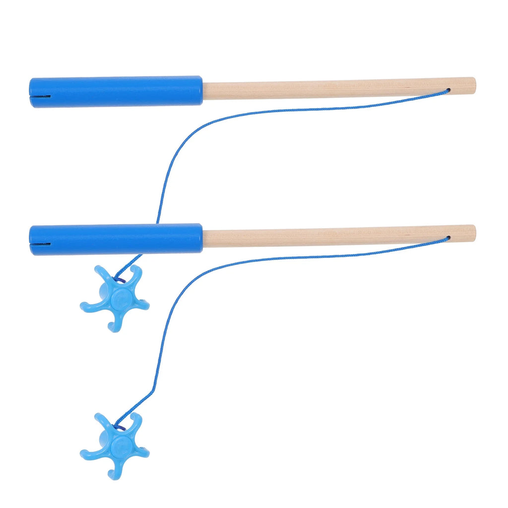 Magnetic Fishing Rod Wooden Game Educational Toy H34918