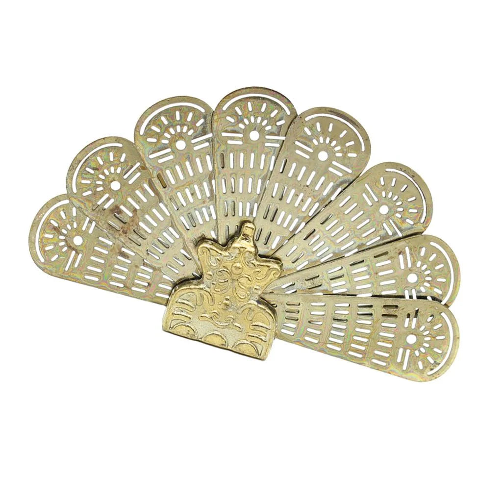 1:12 Scale Metal Peacock Fan Fireplace Screen P31521