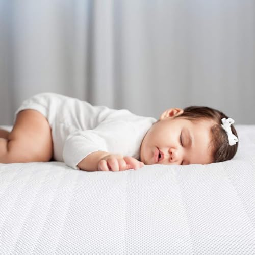 Dual-Sided Memory Foam Crib Mattress with Washable Mesh Cover I280