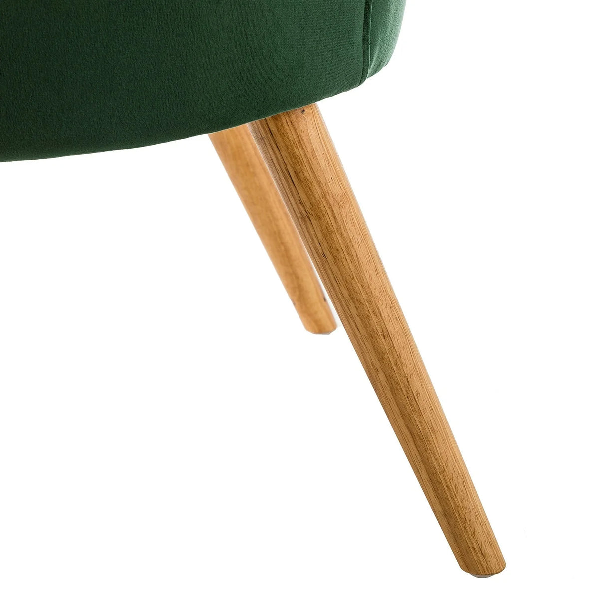 Scalloped Velvet Tufted Arm Chair H40543