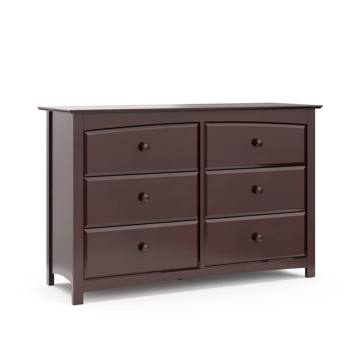 White 6 Drawer Double Dresser F901576