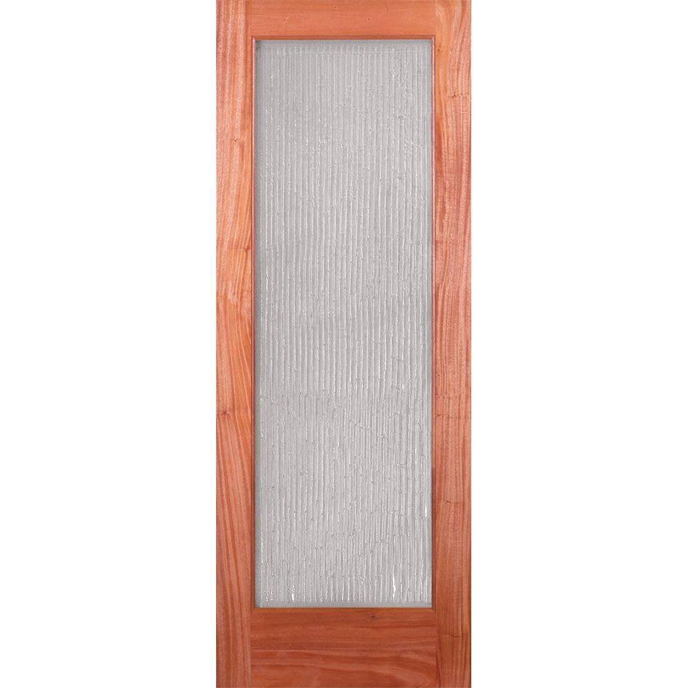 24 in. x 80 in. Unfinished Mahogany Woodgrain Interior Door Slab J328