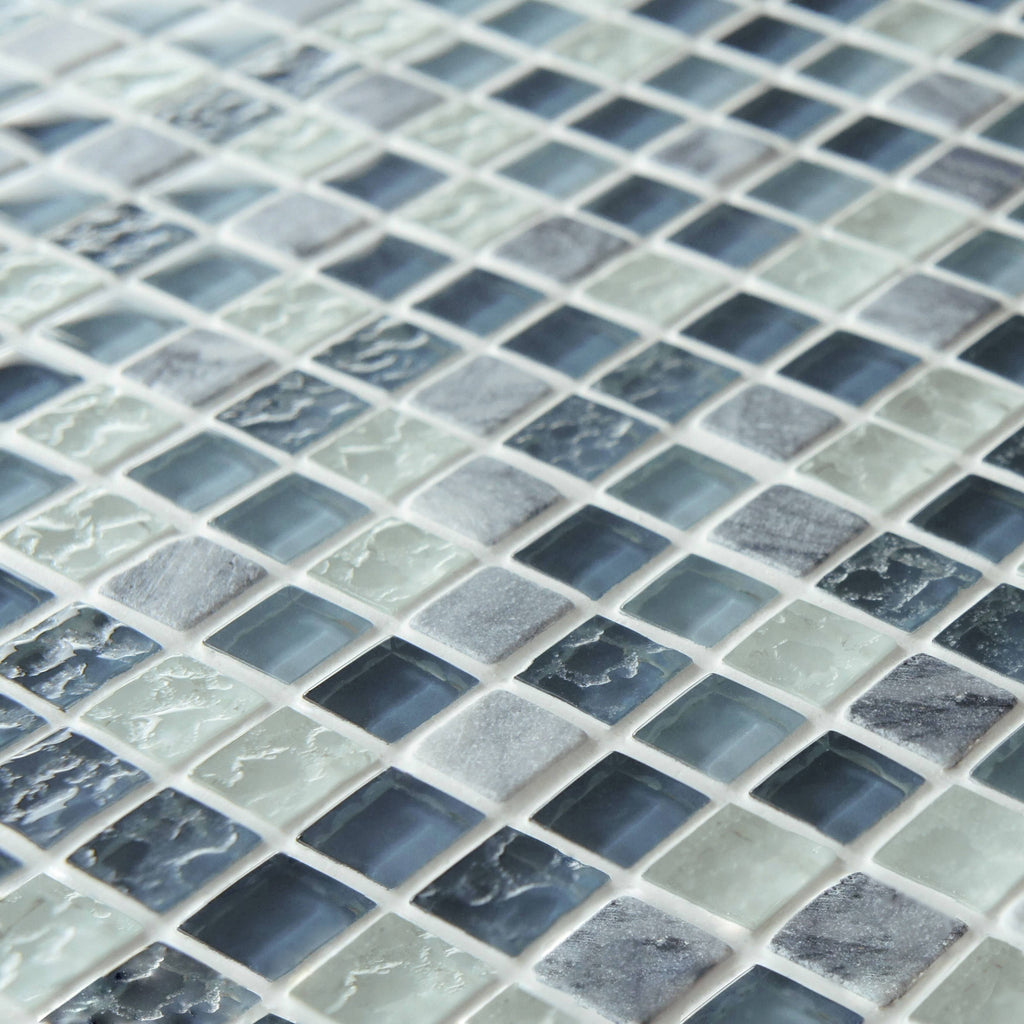 11.75x11.75-inch Glass and Stone Mosaic Wall Tile (10 tiles/9.79 sqft.) U745