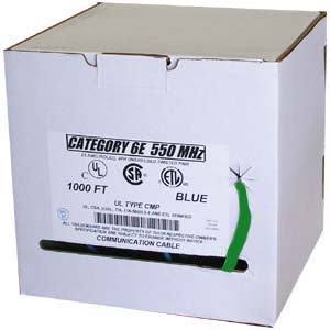 1000ft Cat6 550mhz Solid Plenum Cable Z761