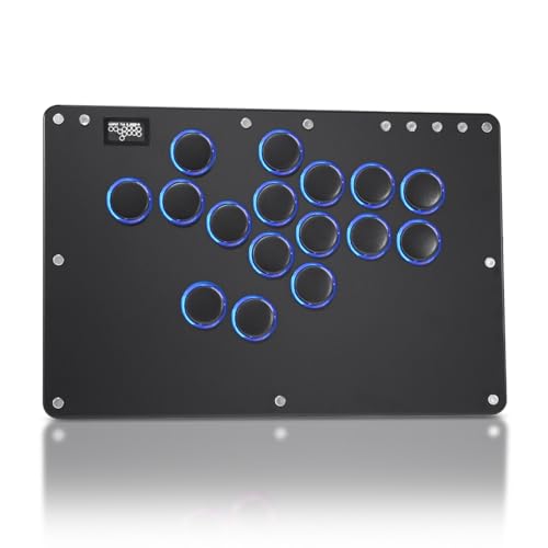 Black All-Button Arcade Stick with Turbo Functions & Custom RGB L2162