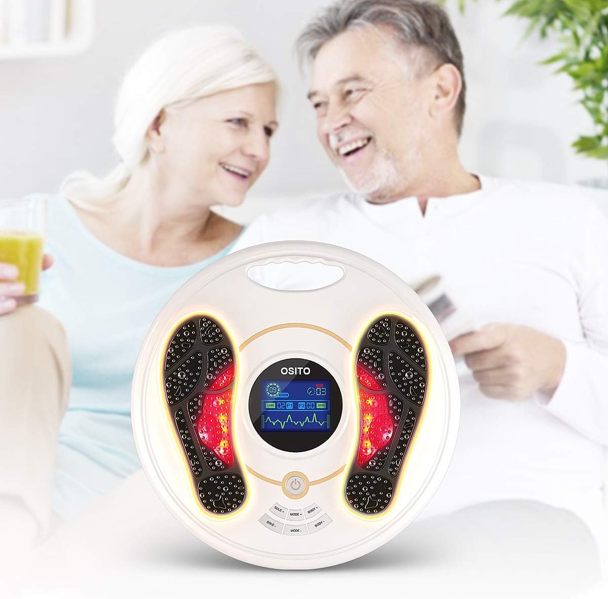 Foot and Leg Massager with 4 Electrode Pads O606