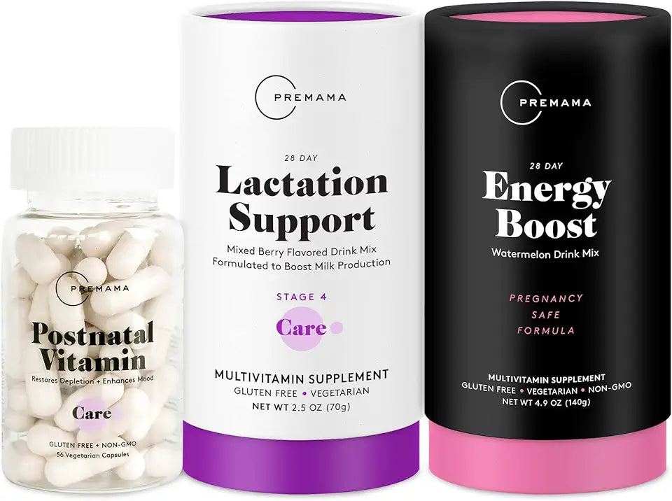 Prenatal Vitamin Drink Mix & Postnatal Vitamin Bundle I439042