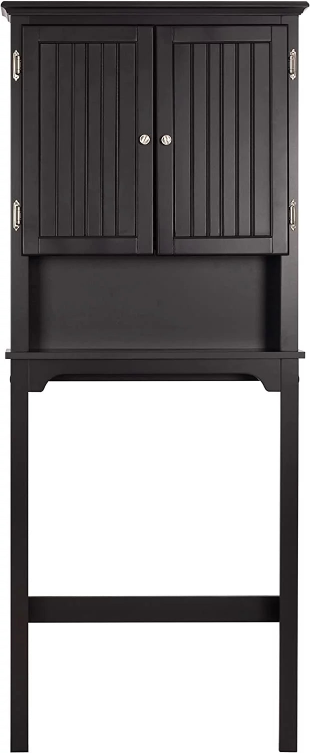 Bathroom Storage Over The Toilet Cabinet with Adjustable Shelves and Double Doors J526