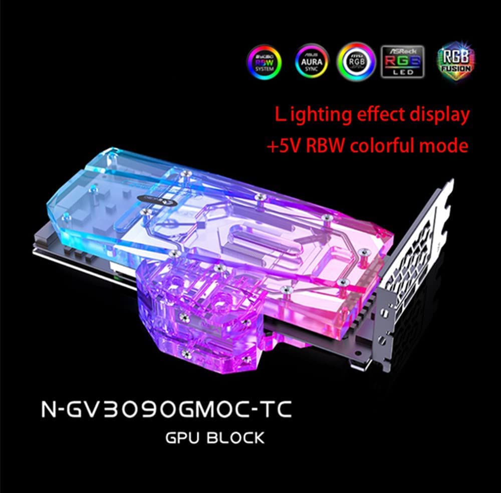 GPU Water Block for Gigabyte RTX3080/3090 Gaming OC Backplate Copper Radiator P809441