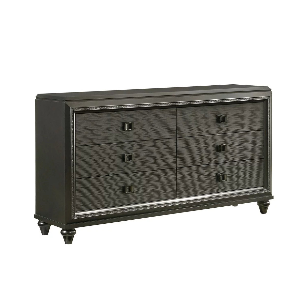 Black 6-Drawer Dresser C30455