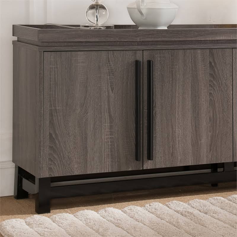 Distressed Gray Wood Buffet A940227