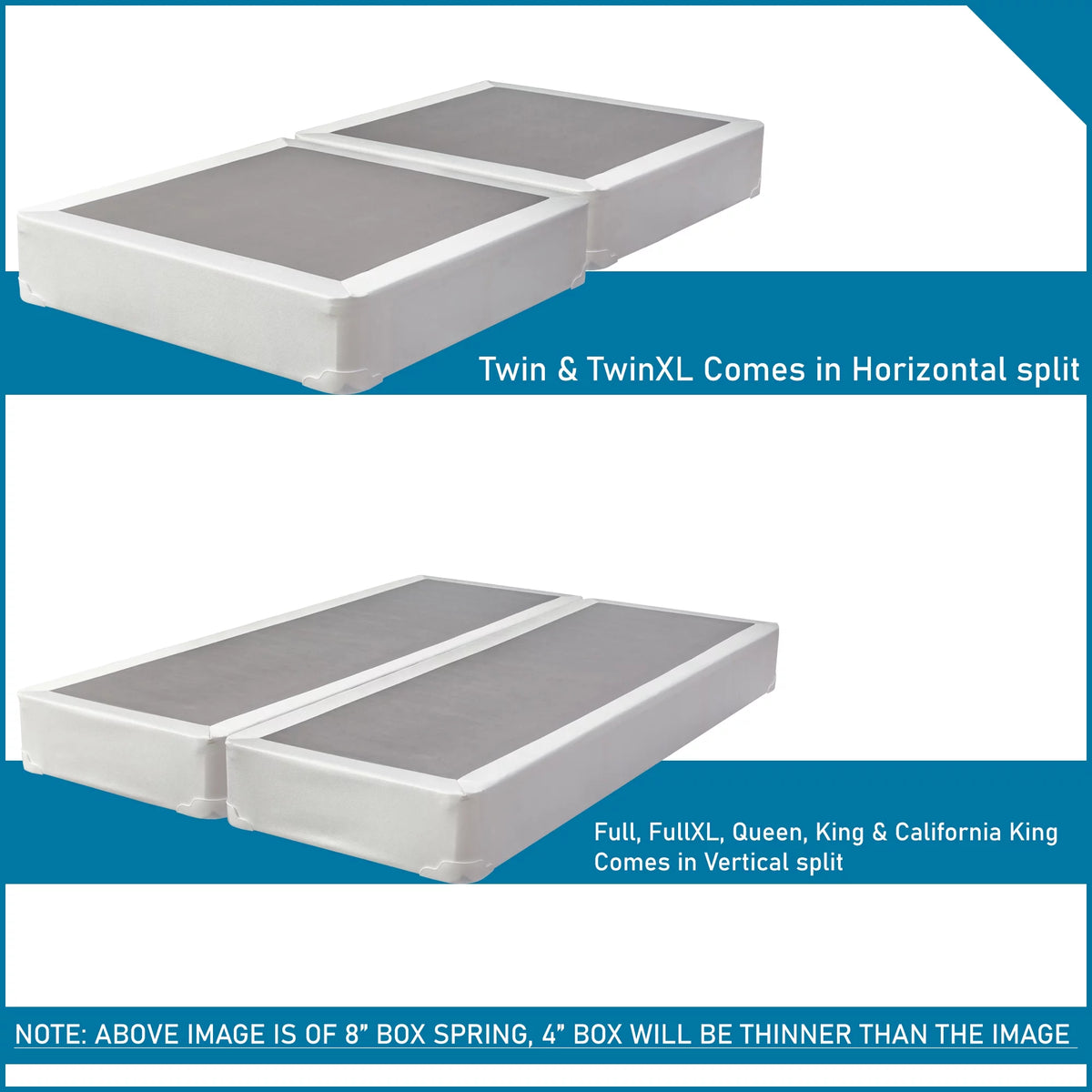 8” Split Fully Assembled Box Spring B8682