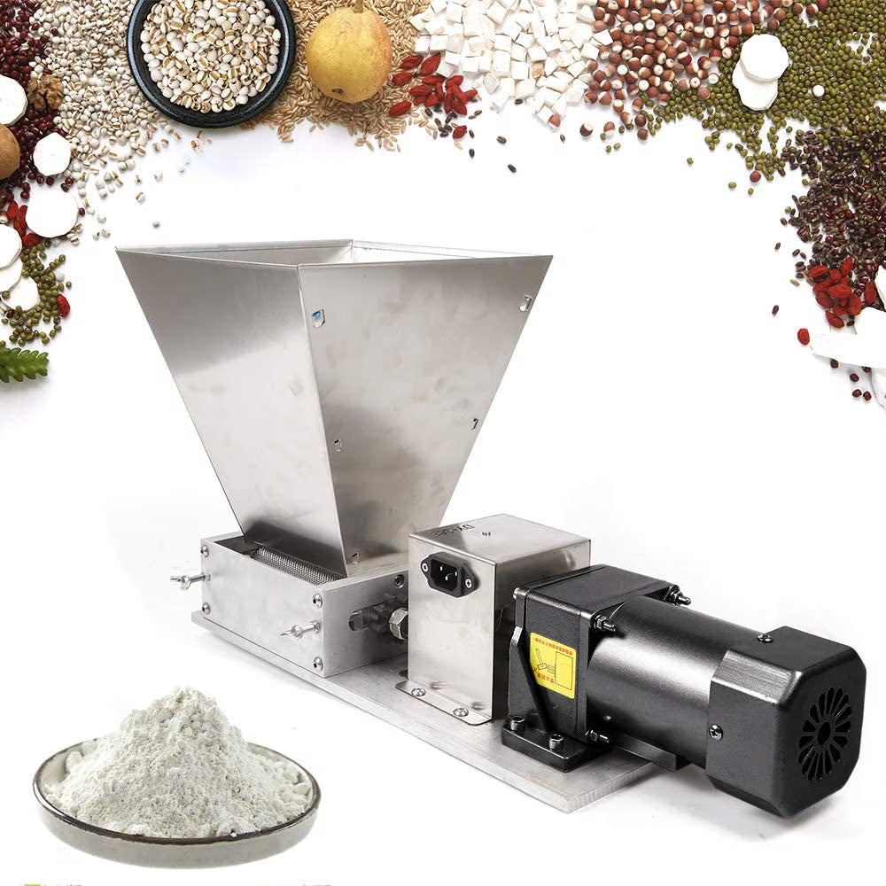 Grain Grinder Malt Mill 110V 40W Stainless Steel Y379
