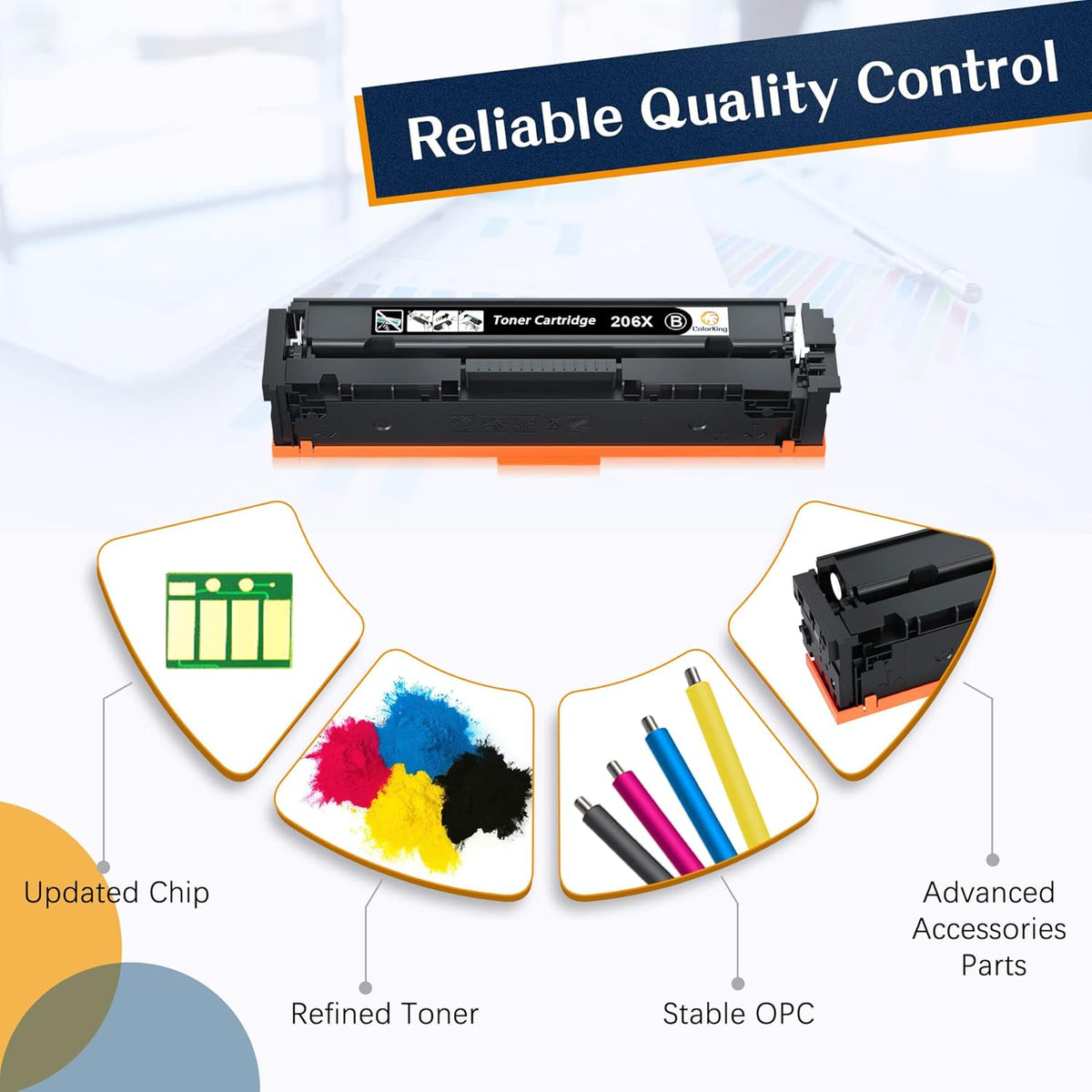 Black Cyan Yellow Magenta Toner Cartridge Set H87665