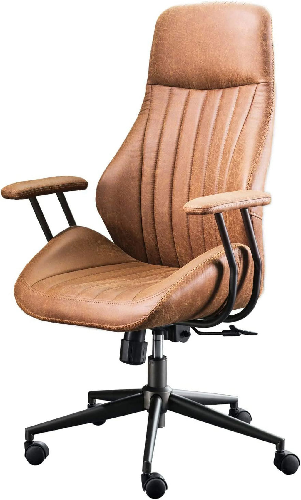 Brown Ergonomic Office Chair with Lumbar Support C807350