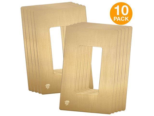 Screwless Decorator Wall Plate Outlet Cover, 1-Gang G12060