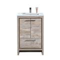 24 in. Modern Bathroom Vanity with White Quartz Counter Top W525108