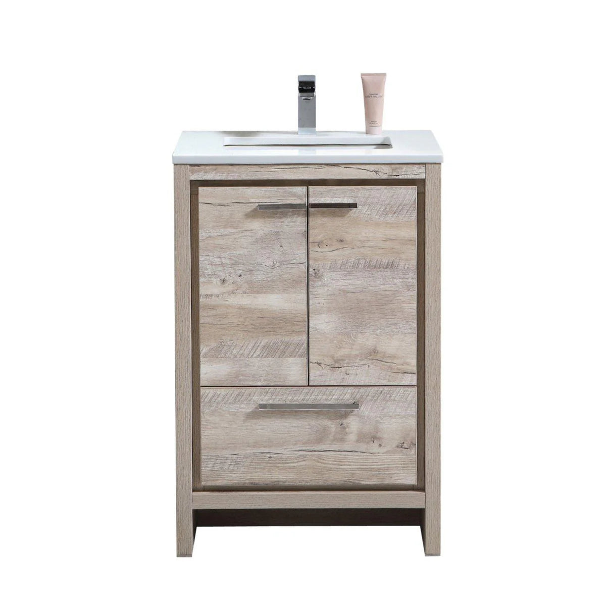 24 in. Modern Bathroom Vanity with White Quartz Counter Top W525108