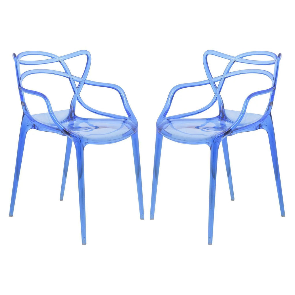 Modern Wire Design Chair Set of 2 W7476