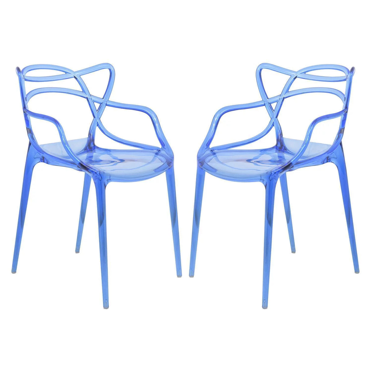Modern Wire Design Chair Set of 2 W7476
